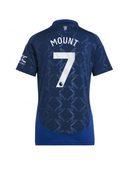 Manchester United Mason Mount #7 Replika Borta Kläder Dam 2024-25 Kortärmad